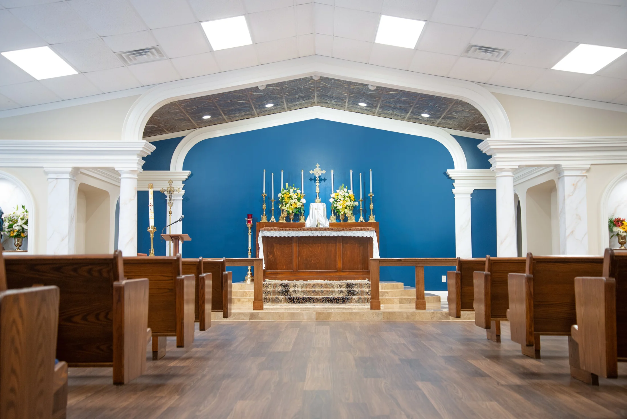 Renovated sanctuary at Our Lady of Sorrows